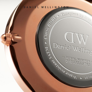Daniel Wellington CLASSIC ROSELYN 36 女士手表 (不锈钢、圆形、白色)