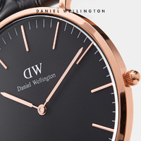 Daniel Wellington 丹尼尔惠灵顿 dw手表男 40mm皮带/织纹一表双搭男表套装