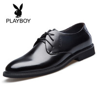 PLAYBOY 花花公子 6CW563010D01 男士商务正装皮鞋 黑色 41