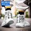 微笑先生（MR SMILE）韩版潮流英伦百搭高邦嘻哈运动休闲男鞋白色42