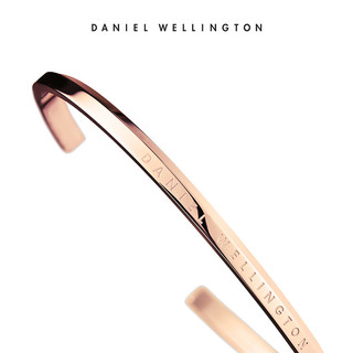 Daniel Wellington 36皮+cuff金 女士手表 (不锈钢、圆形、白色)