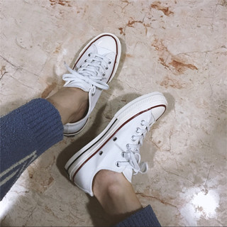 CONVERSE 匡威 Converse All Star 70 162065 三星标低帮帆布鞋 1970s复古运动休闲 (白色、40)