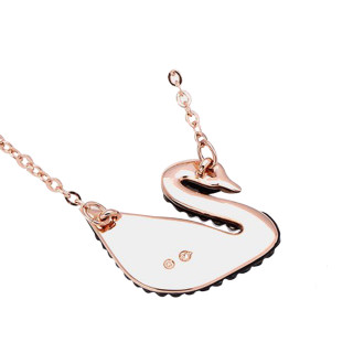 SWAROVSKI 施华洛世奇 Iconic Swan 黑天鹅项链