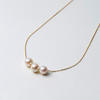 Maria 阿古屋海水珍珠 18K金项链 (42cm、金色、银色)