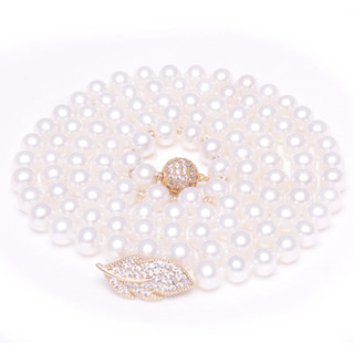 千星 淡水珍珠项链 (75cm、白色)