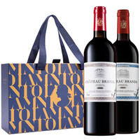 LAMONT 拉蒙 布兰达（B标+E标）干红葡萄酒750ml*2瓶礼盒装 原瓶进口波尔多AOC