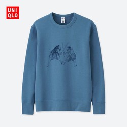 UNIQLO 优衣库 Hokusai Blue 印花运动衫