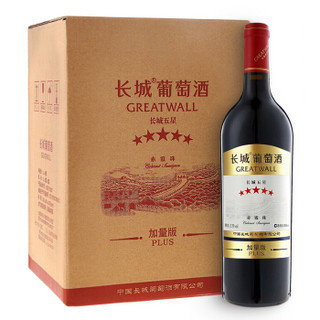 Great Wall 长城 干红葡萄酒  (箱装、13.5%vol、4、1000ml)