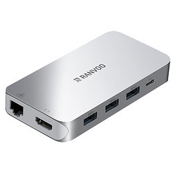 RANVOO 锐舞 9合1 Type-C拓展坞（HDMI+PD+USB3.0*4+千兆网口+读卡器）