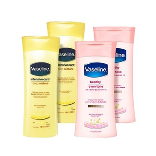 Vaseline 凡士林身体乳套装（嫩白烟酰胺400ml*2+滋润保湿400ml*2）