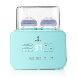 迪士尼(Disney)婴儿双奶瓶消毒器恒温暖奶器 多功能加热暖奶器 HM8006M1