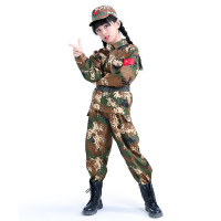 必嘉 迷彩服套装 100cm 送帽子+腰带