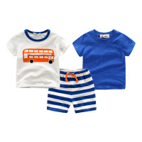 IK印象童年童装男童夏季套装2019新款小中童男孩休闲三件套潮衣