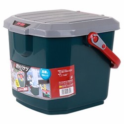 IRIS 爱丽思 RV15B多用箱野营凳洗车水桶水桶绿色 *4件
