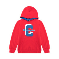 Champion 童装 男童 藏蓝/蓝/灰/军绿色 立体字母印花 连帽运动卫衣 3-14岁