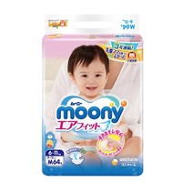 网易考拉黑卡会员：moony 尤妮佳 婴儿纸尿裤 M64片 4包装