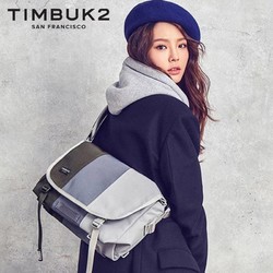 TIMBUK2 美国天霸 男女时尚单肩斜挎邮差信使电脑骑行包 云灰色