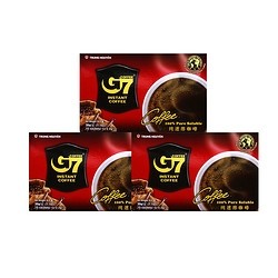 G7 COFFEE 中原咖啡 黑咖啡粉 30gx3盒 45杯