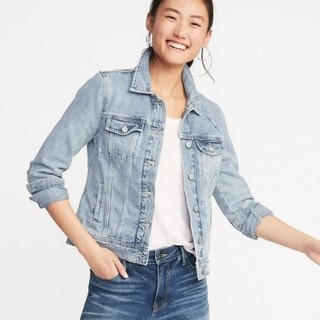 Old Navy 390803 女装|水洗破洞牛仔外套