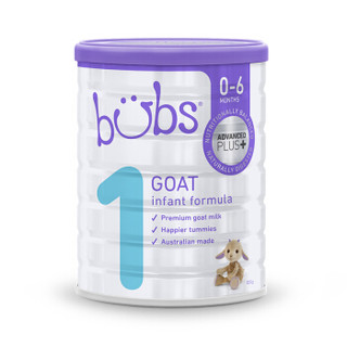 原装进口 Bubs(贝儿) A2蛋白质 婴儿配方羊奶粉 1段(0-6月) 800g/罐