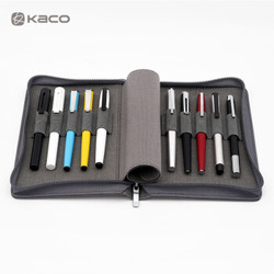KACO爱乐钢笔收纳包 灰色 10格 *3件