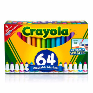 Crayola 绘儿乐 儿童水彩笔套装 64色