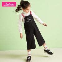 笛莎 女童背带裤