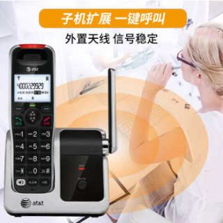 at&t CRL51102BK 无绳单机子母机 (黑色)