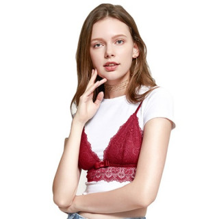 商品都市丽人 2b8315 女士深v聚拢蕾丝无钢圈文胸