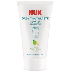 NUK进口儿童牙膏 可吞咽不含氟 单只装 德国进口