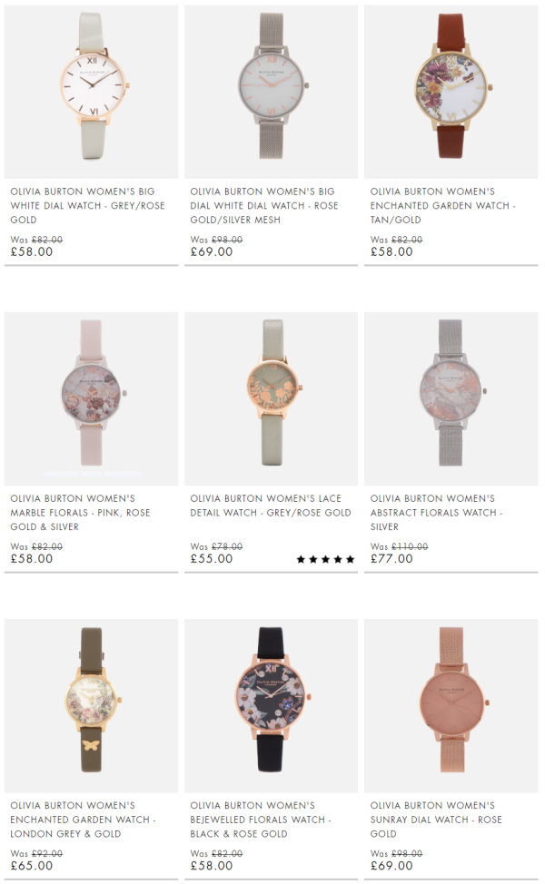 MYBAG 精选 OLIVIA BURTON 腕表专场闪促