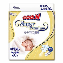 GOO.N 大王 光羽系列 环贴式纸尿裤 尿不湿  NB60片(5kg 以下)