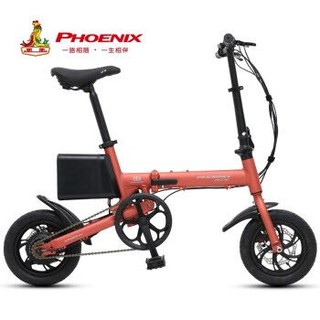 2日0点：PHOENIX 凤凰 锂电池电动自行车折叠