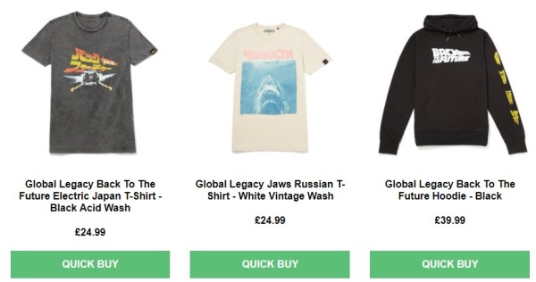 zavvi在线商城 精选 global legacy 主题服饰专场