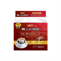 临期品：UCC 悠诗诗 职人咖啡粉 醇香摩卡型 滴滤式挂耳黑咖 18p 126g