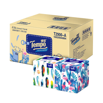 tempo 得宝 无味4层软抽18包抽纸