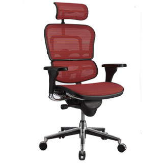 Ergonor 保友办公家具 S-HAM S-HAM电脑椅 酒红色 (人体工学椅、网布、54*66*82)