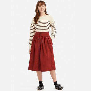 UNIQLO 优衣库 设计师合作款中长裙半身裙 UQ416007000 藏青色 155/62A 