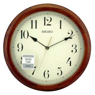 精工（Seiko）时尚创意欧式客厅居家木质挂钟挂表