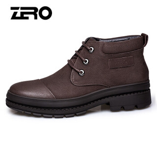 ZERO 男士休闲皮鞋英伦时尚中筒短靴 R85389