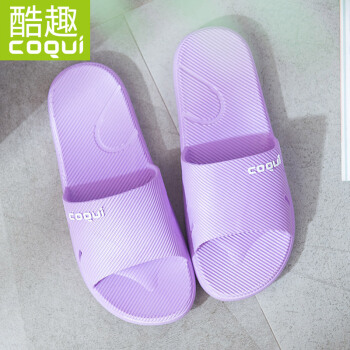 COQUi 酷趣 女款简约休闲胶粘鞋  CQ7915 紫色 37-38