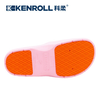 KENROLL 科柔 女士孕妇老人浴室防滑一字拖 KW173 粉色 39/40