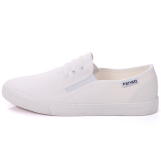 商品飞耀(feiyao)帆布鞋女学生平底一脚蹬懒人布鞋情侣休闲小白鞋女l