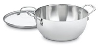 Cuisinart 755-26GD 5.5夸脱 不锈钢带盖平底锅