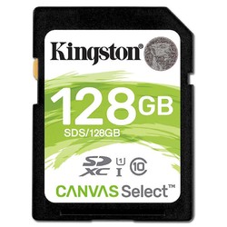 Kingston 金士顿 Canvas Select SDXC UHS-I U1 SD存储卡 128GB