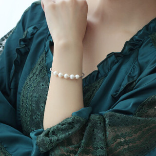 海蒂（haidi）腕霞 强光淡水珍珠手镯 JHDD160151 白色 7-8mm