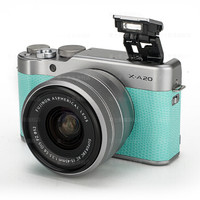 历史低价：FUJIFILM 富士 XA20 数码相机套机（15-45mm）绿色