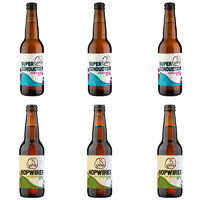 8wired 啤八怪 超导体双倍ipa/酒花ipa (2口味6瓶、330ml)