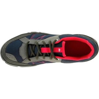 DECATHLON 迪卡侬 女士 郊野徒步鞋 ( NH100、黑/红)