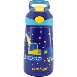 美国康迪克（contigo）儿童不锈钢保温杯300ml 挖  掘  机HBC-STR118